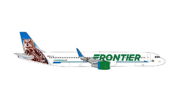 A321 Frontier Otto the Owl; 1:500