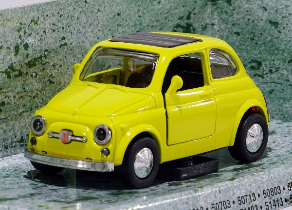 Fiat 500, gelb 1:32