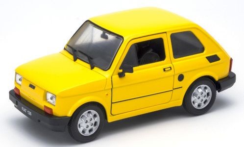 Fiat 126, gelb  1:24