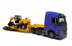 VOLVO FH04 GL 6x4/Tieflader/Bagger 1:25