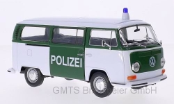 VW T 2 Bus, weiss/grün Polizei  1:24