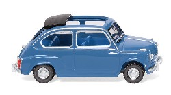 Fiat 600 - brillantblau 1:87